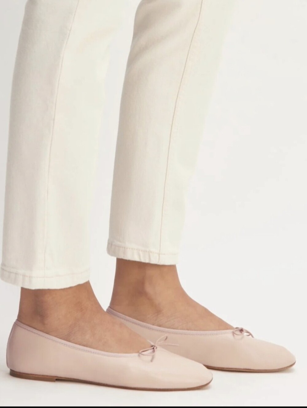 Everlane Soft Napa Leather Ballet Flats in Light Pink Made In Italy Size 9.5